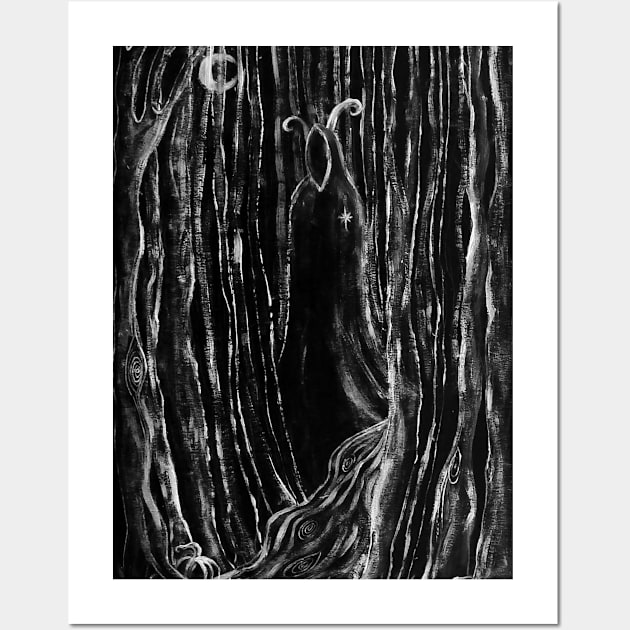 In The Deep Dark Forest Wall Art by StilleSkyggerArt